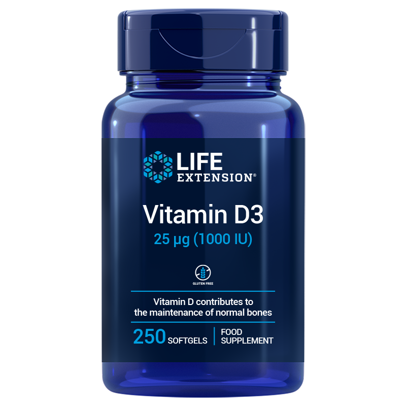 Vitamin D3, 250 softgels, EU 